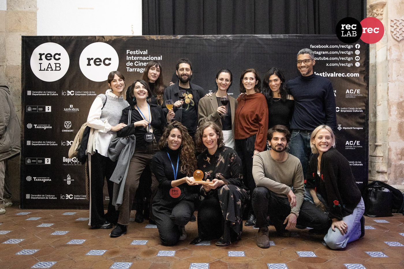 Equipo de El Color Verd en el RECMatch del Festival REC de Tarragona